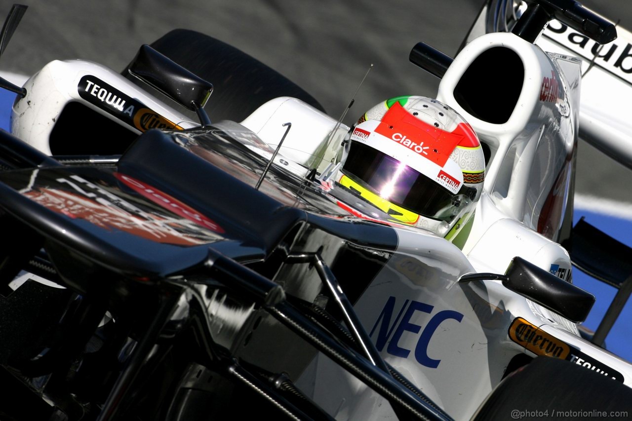 Barcelona Test Febbraio 2012, 21.02.2012, Barcelona, Spain,
Sergio Perez (MEX), Sauber F1 Team   - Formula 1 Testing, day 1 - Formula 1 World Championship 