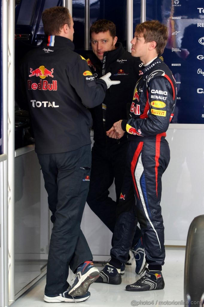 Barcelona Test Febbraio 2012, 21.02.2012, Barcelona, Spain,
Sebastian Vettel (GER), Red Bull Racing   - Formula 1 Testing, day 1 - Formula 1 World Championship 