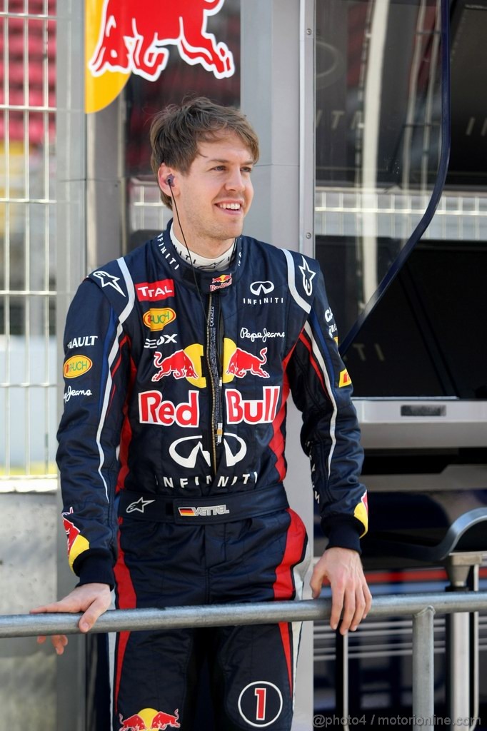 Barcelona Test Febbraio 2012, 21.02.2012 Barcelona, Spain,
Sebastian Vettel (GER), Red Bull Racing   - Formula 1 Testing, day 1 - Formula 1 World Championship 