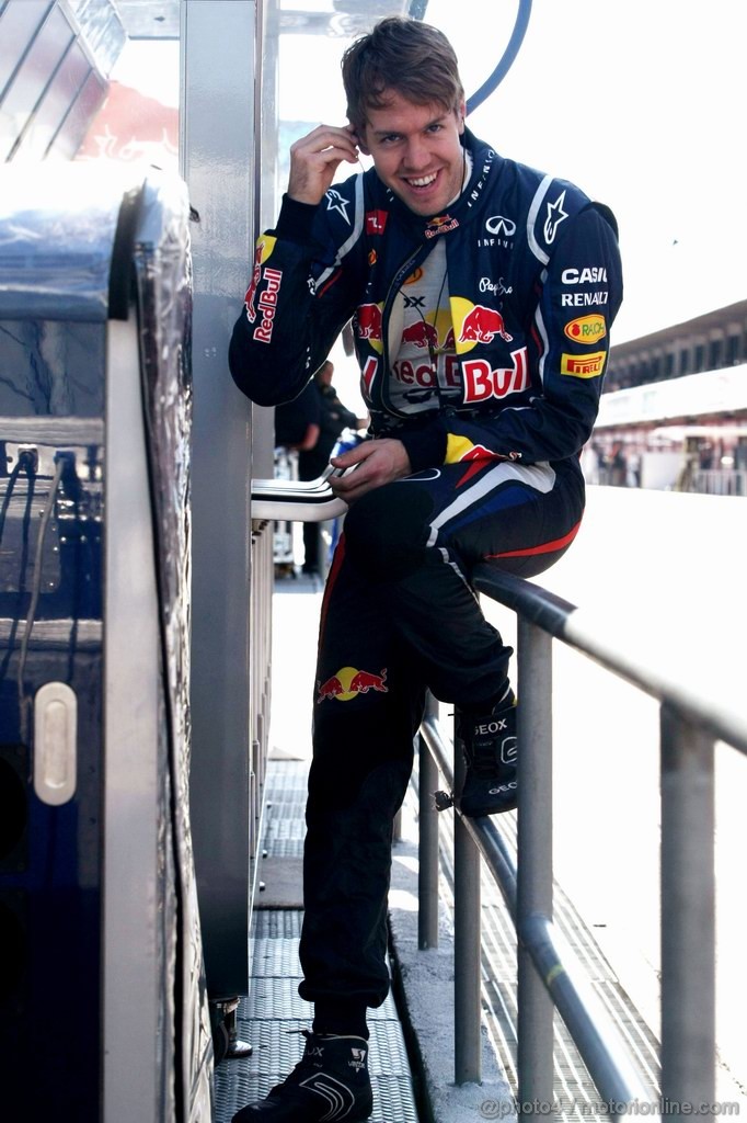 Barcelona Test Febbraio 2012, 21.02.2012 Barcelona, Spain,
Sebastian Vettel (GER), Red Bull Racing   - Formula 1 Testing, day 1 - Formula 1 World Championship 