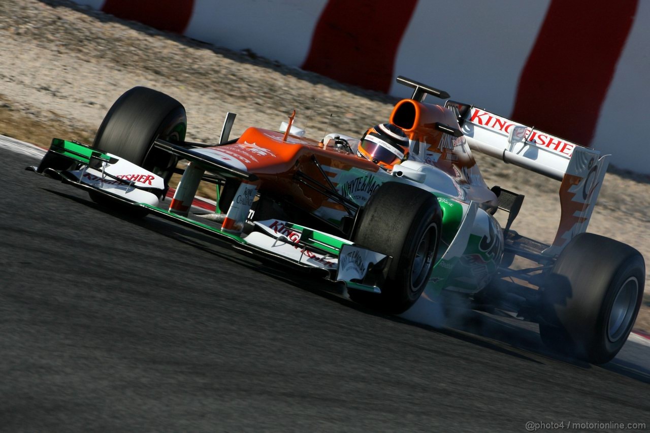 Barcelona Test Febbraio 2012, 21.02.2012, Barcelona, Spain,
Nico Hulkenberg (GER), Sahara Force India Formula One Team   - Formula 1 Testing, day 1 - Formula 1 World Championship 