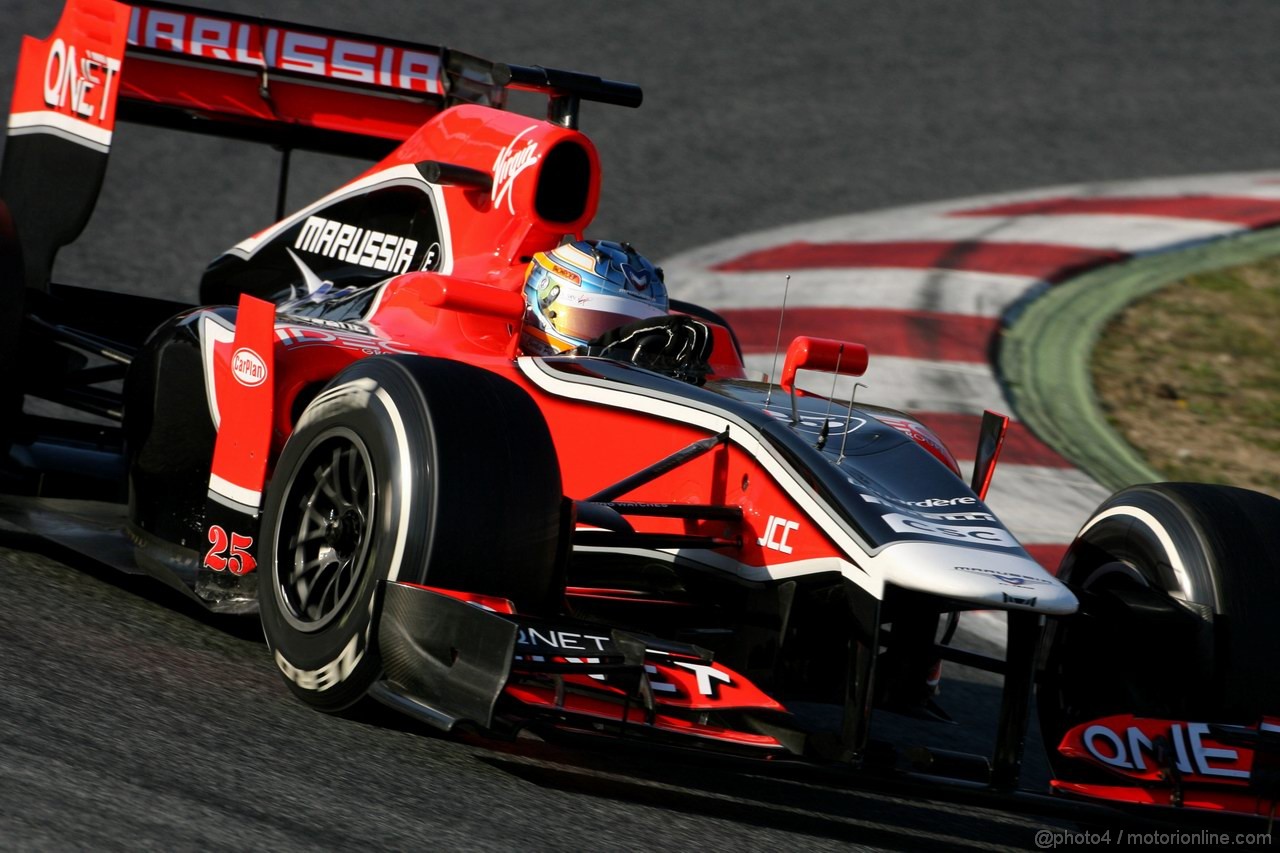 Barcelona Test Febbraio 2012, 21.02.2012, Barcelona, Spain,
Charles Pic (FRA), Marussia F1 Team   - Formula 1 Testing, day 1 - Formula 1 World Championship 
