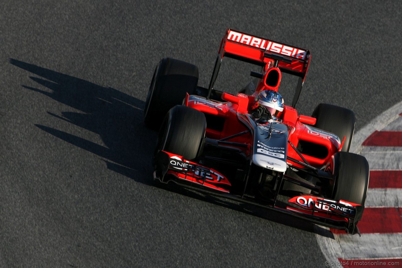 Barcelona Test Febbraio 2012, 21.02.2012, Barcelona, Spain,
Charles Pic (FRA), Marussia F1 Team   - Formula 1 Testing, day 1 - Formula 1 World Championship 
