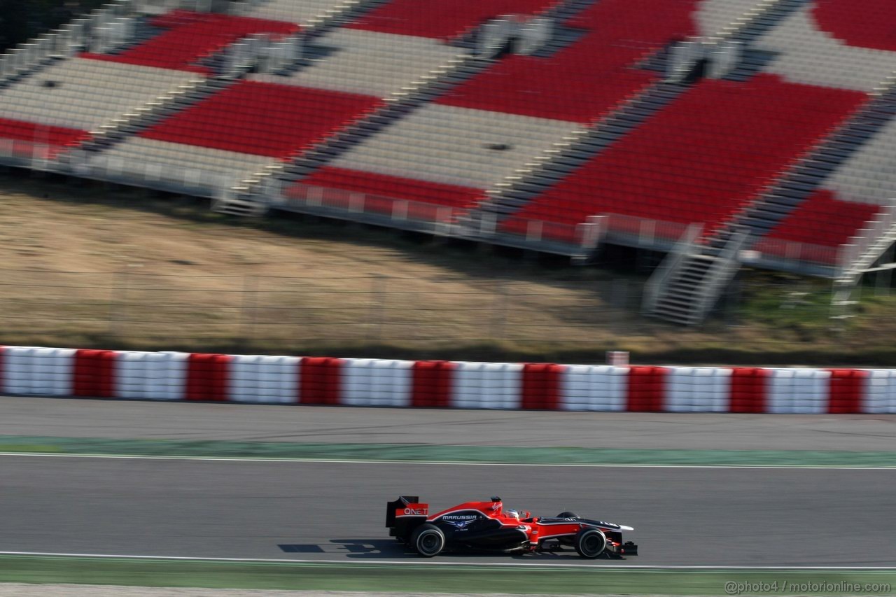 Barcelona Test Febbraio 2012, 21.02.2012, Barcelona, Spain,
Charles Pic (FRA), Marussia F1 Team   - Formula 1 Testing, day 1 - Formula 1 World Championship 