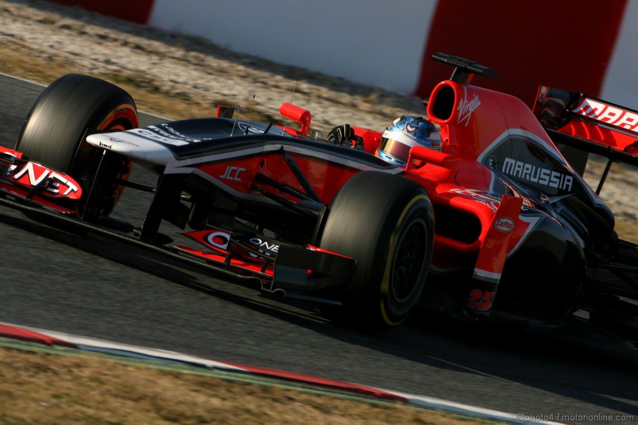 Barcelona Test Febbraio 2012, 21.02.2012, Barcelona, Spain,
Charles Pic (FRA), Marussia F1 Team   - Formula 1 Testing, day 1 - Formula 1 World Championship 