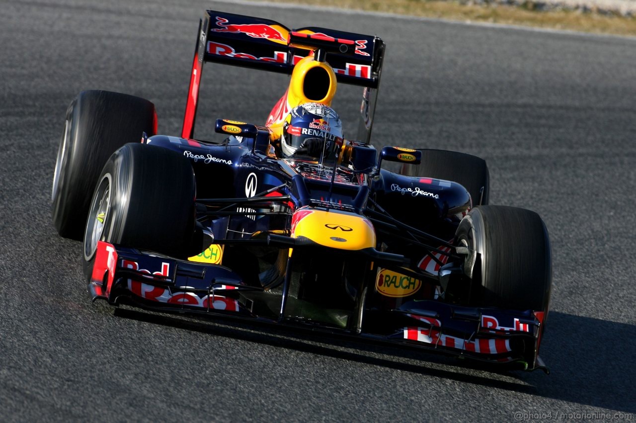 Barcelona Test Febbraio 2012, 21.02.2012, Barcelona, Spain,
Sebastian Vettel (GER), Red Bull Racing   - Formula 1 Testing, day 1 - Formula 1 World Championship 