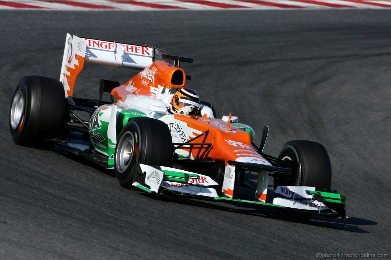 Barcelona Test Febbraio 2012, 21.02.2012, Barcelona, Spain,
Nico Hulkenberg (GER), Sahara Force India Formula One Team   - Formula 1 Testing, day 1 - Formula 1 World Championship 