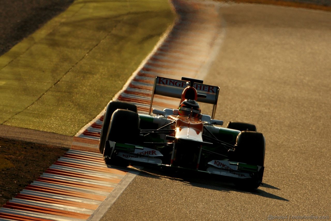 Barcelona Test Febbraio 2012, 21.02.2012, Barcelona, Spain,
Nico Hulkenberg (GER), Sahara Force India Formula One Team   - Formula 1 Testing, day 1 - Formula 1 World Championship 