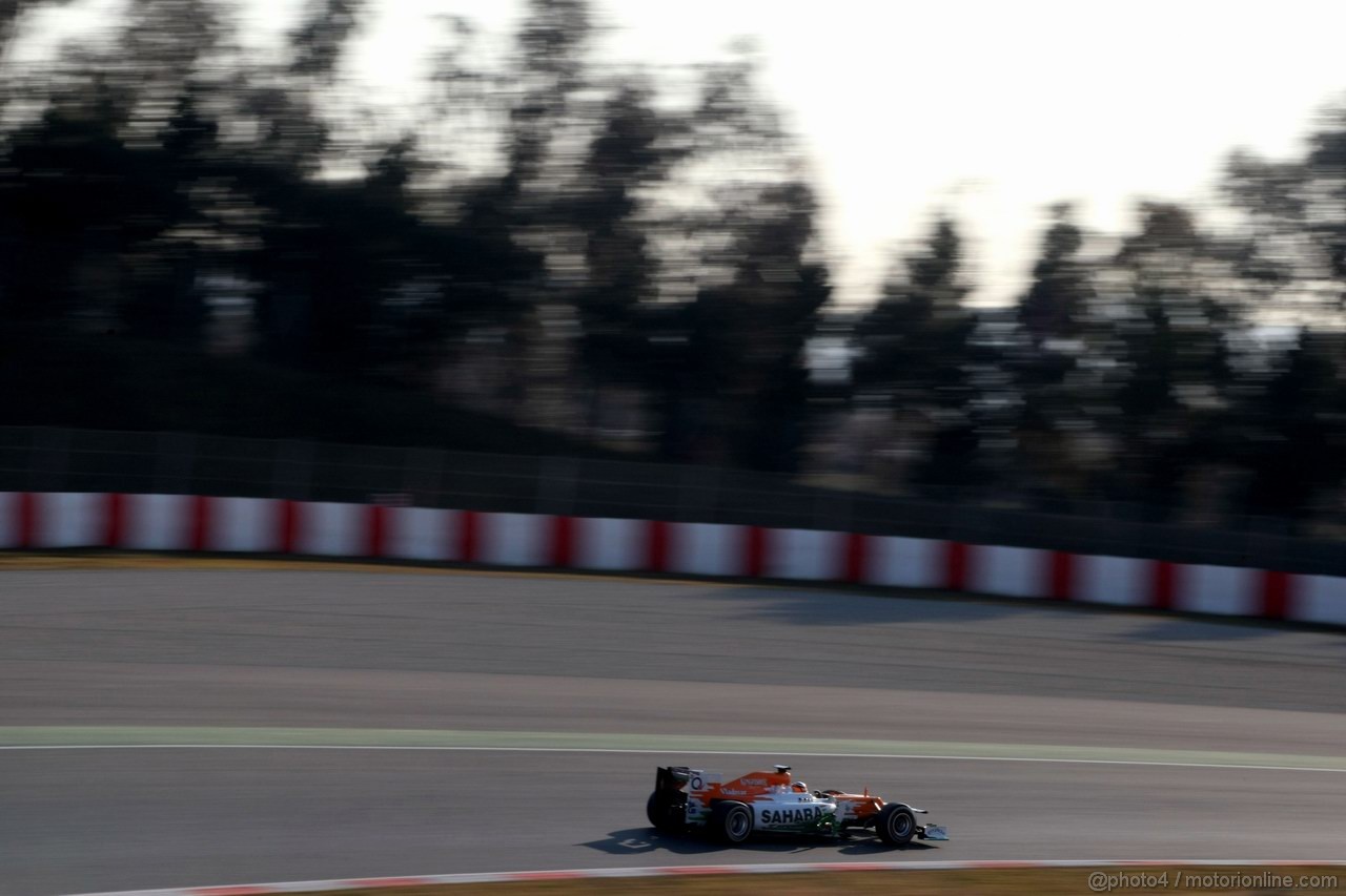 Barcelona Test Febbraio 2012, 21.02.2012, Barcelona, Spain,
Nico Hulkenberg (GER), Sahara Force India Formula One Team   - Formula 1 Testing, day 1 - Formula 1 World Championship 