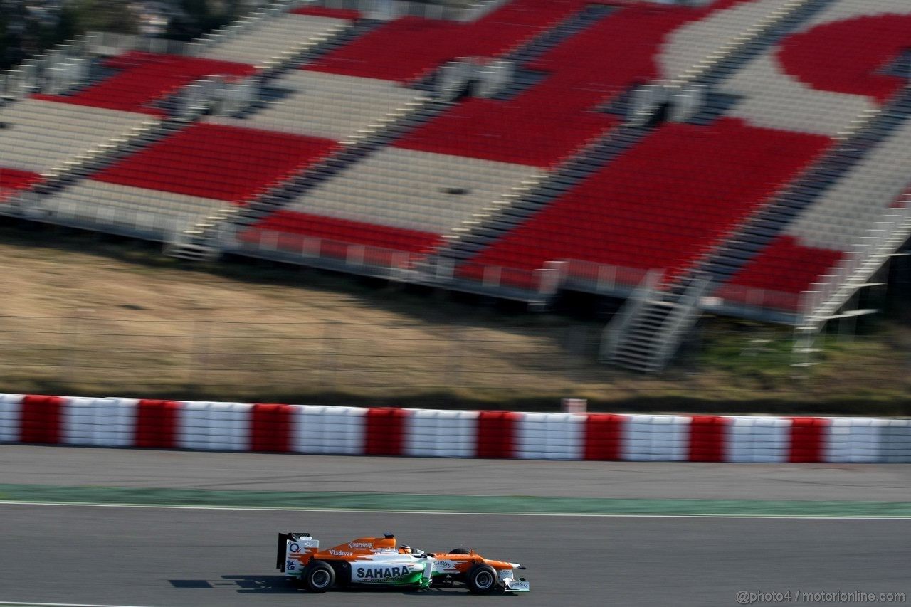 Barcelona Test Febbraio 2012, 21.02.2012, Barcelona, Spain,
Nico Hulkenberg (GER), Sahara Force India Formula One Team   - Formula 1 Testing, day 1 - Formula 1 World Championship 