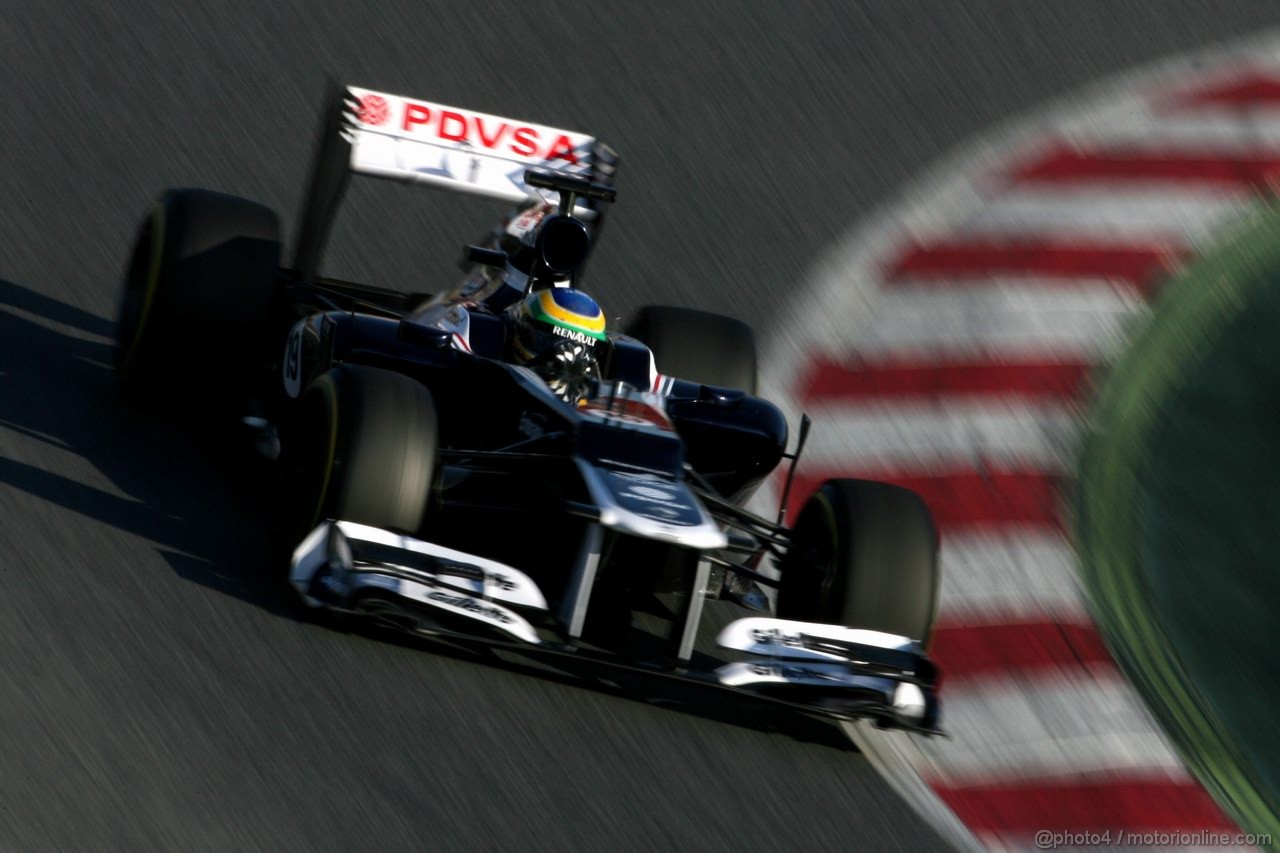 Barcelona Test Febbraio 2012, 21.02.2012, Barcelona, Spain,
Bruno Senna (BRE), Williams F1 Team   - Formula 1 Testing, day 1 - Formula 1 World Championship 