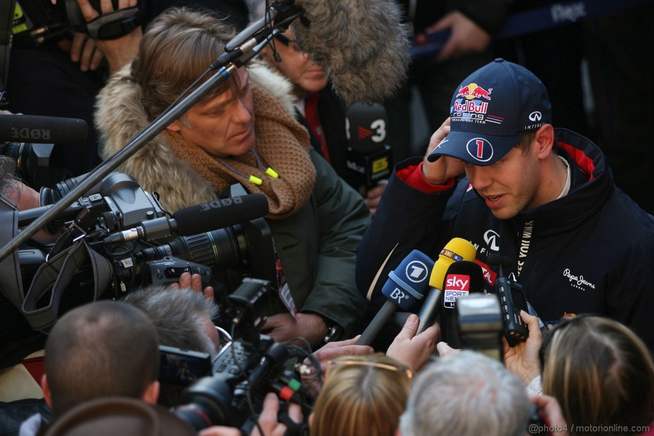 Barcelona Test Febbraio 2012, 21.02.2012 Barcelona, Spain,
Sebastian Vettel (GER), Red Bull Racing   - Formula 1 Testing, day 1 - Formula 1 World Championship