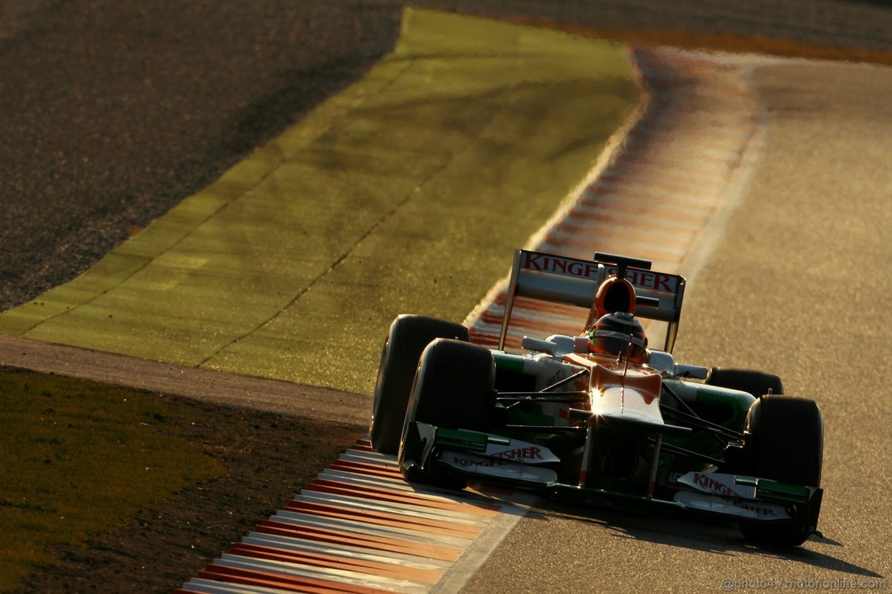 Barcelona Test Febbraio 2012, 21.02.2012, Barcelona, Spain,
Nico Hulkenberg (GER), Sahara Force India Formula One Team   - Formula 1 Testing, day 1 - Formula 1 World Championship 