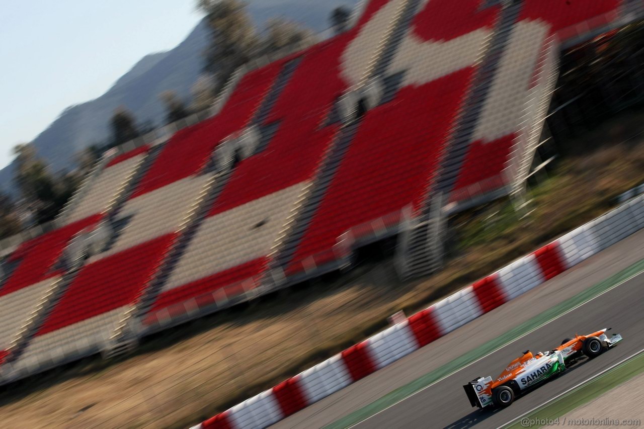 Barcelona Test Febbraio 2012, 21.02.2012, Barcelona, Spain,
Nico Hulkenberg (GER), Sahara Force India Formula One Team   - Formula 1 Testing, day 1 - Formula 1 World Championship