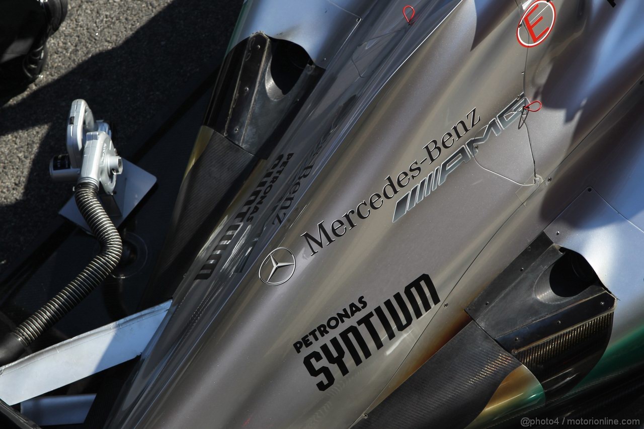 Barcelona Test Febbraio 2012, 21.02.2012, Barcelona, Spain,
Mercedes exhaust - Formula 1 Testing, day 1 - Formula 1 World Championship 
