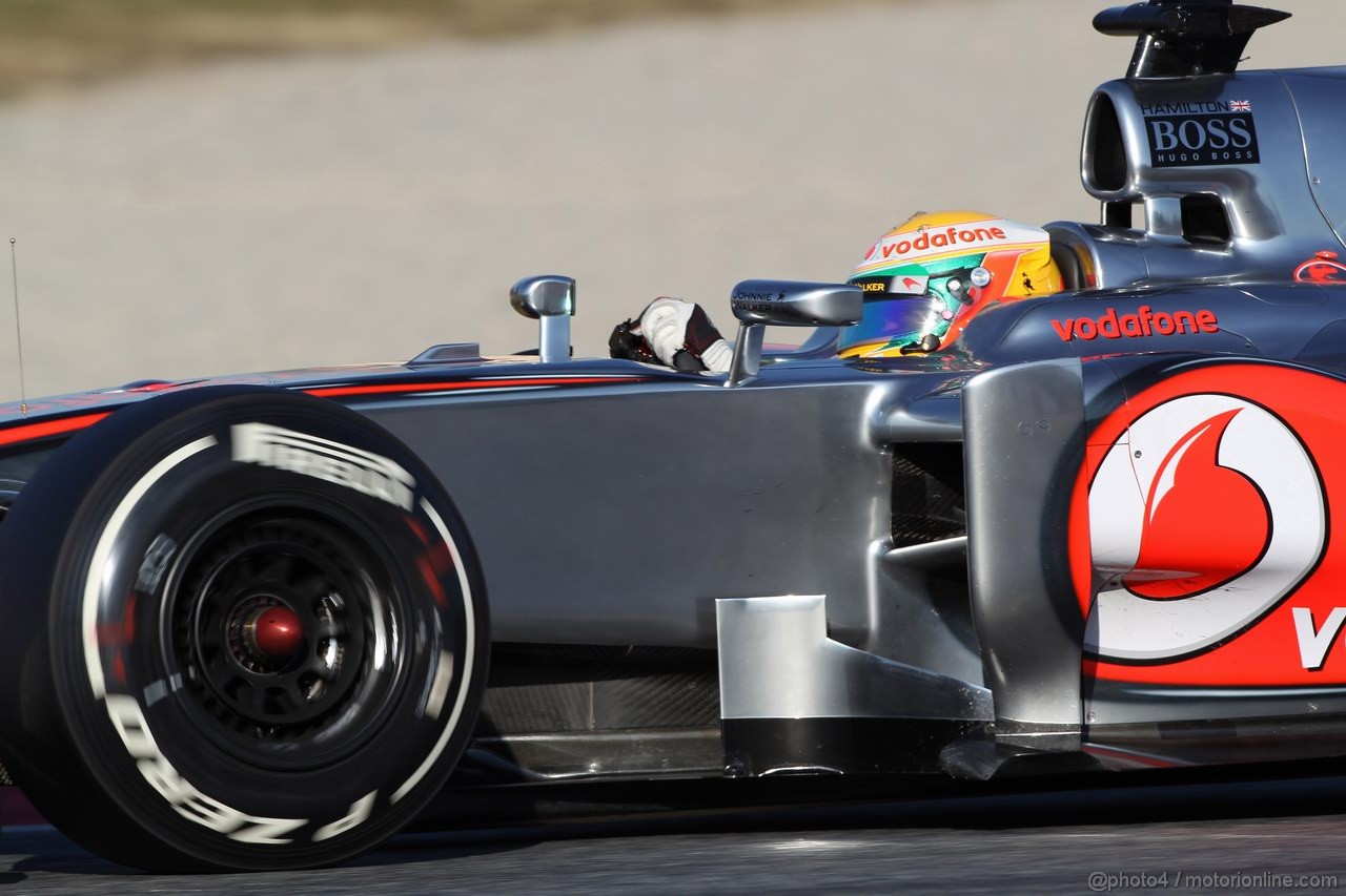 Barcelona Test Febbraio 2012, 21.02.2012, Barcelona, Spain,
Lewis Hamilton (GBR), McLaren Mercedes - Formula 1 Testing, day 1 - Formula 1 World Championship