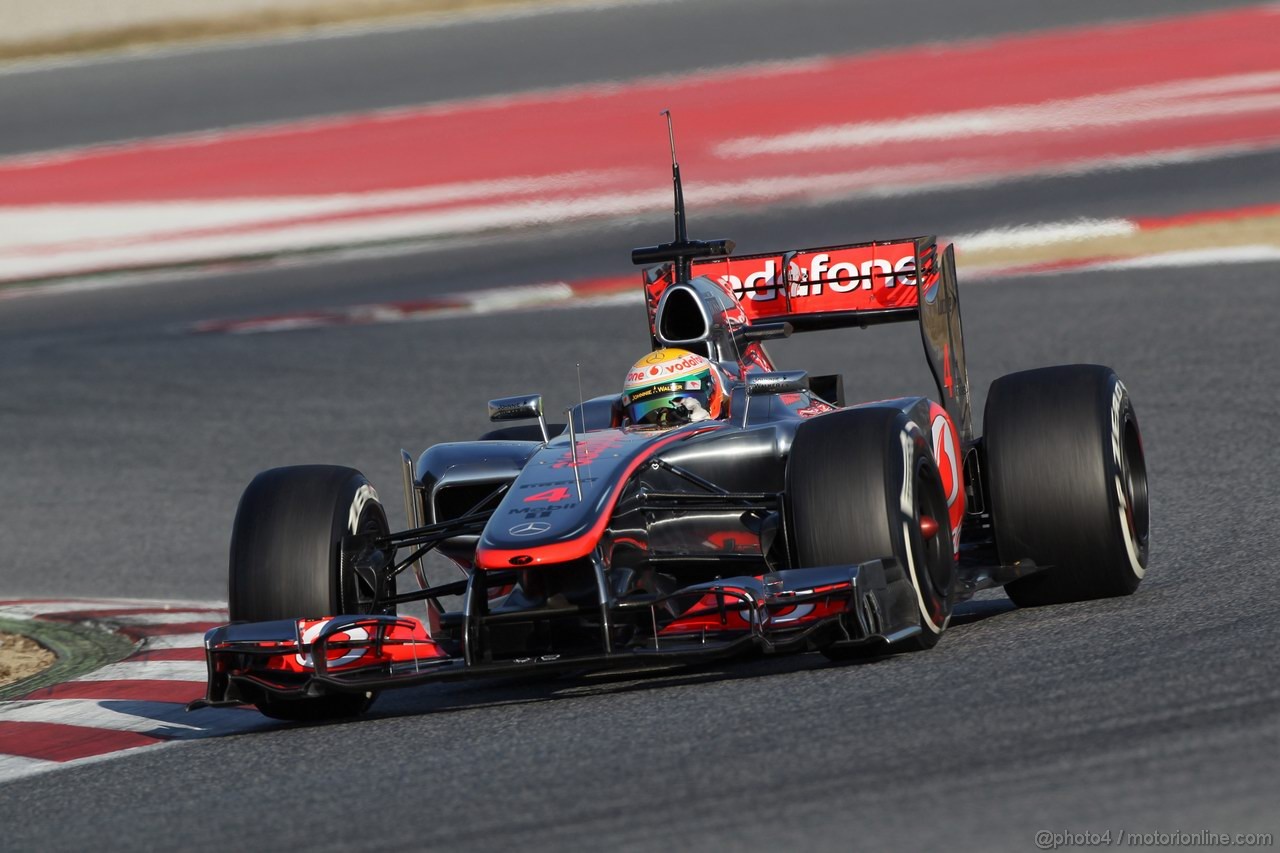 Barcelona Test Febbraio 2012, 21.02.2012, Barcelona, Spain,
Lewis Hamilton (GBR), McLaren Mercedes - Formula 1 Testing, day 1 - Formula 1 World Championship 
