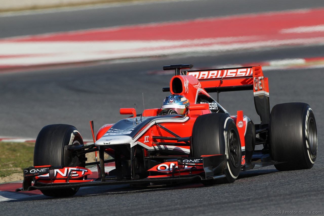 Barcelona Test Febbraio 2012, 21.02.2012, Barcelona, Spain,
Charles Pic (FRA), Marussia F1 Team - Formula 1 Testing, day 1 - Formula 1 World Championship 