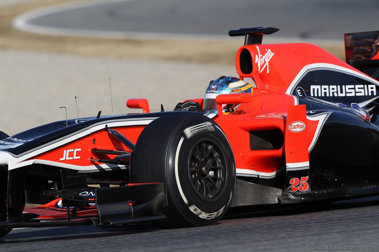 Barcelona Test Febbraio 2012, 21.02.2012, Barcelona, Spain,
Charles Pic (FRA), Marussia F1 Team - Formula 1 Testing, day 1 - Formula 1 World Championship 