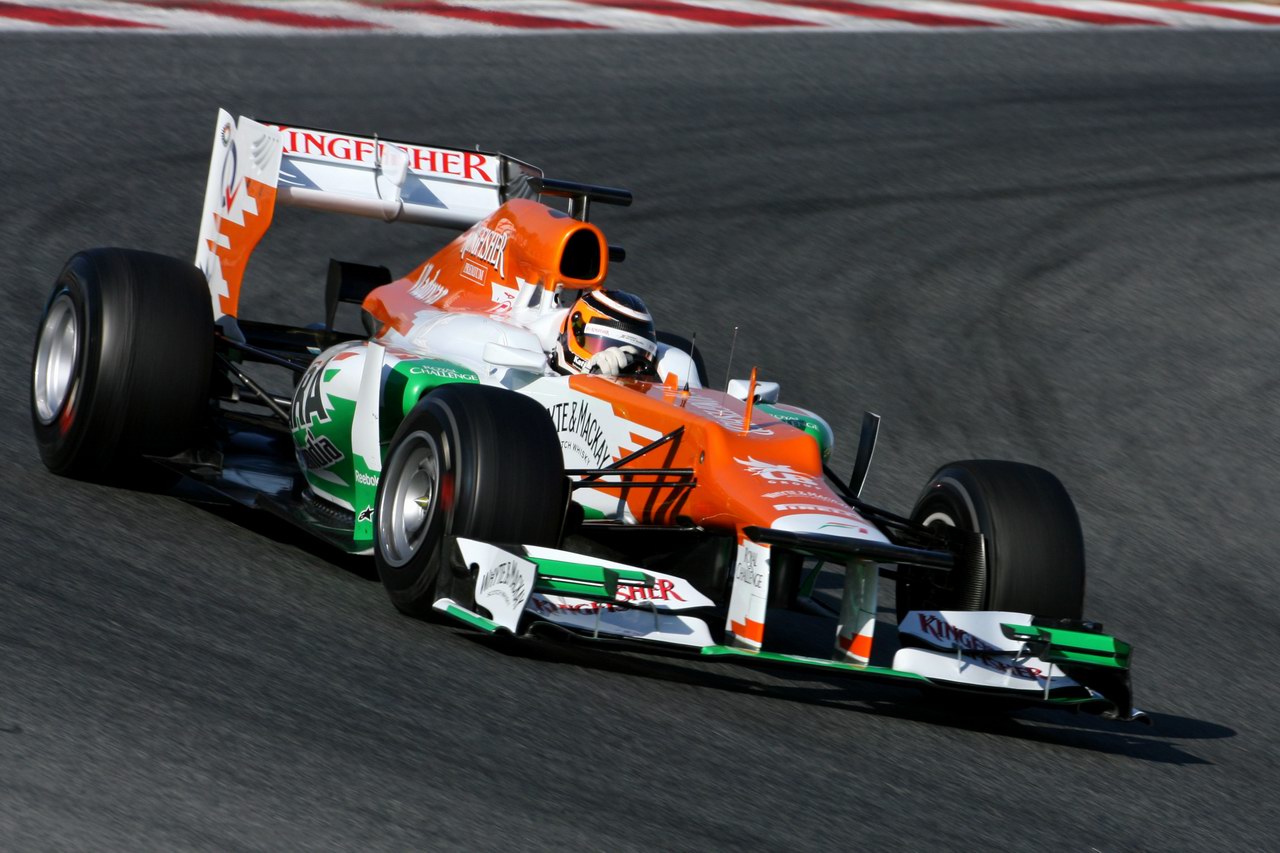 Barcelona Test Febbraio 2012, 21.02.2012, Barcelona, Spain,
Nico Hulkenberg (GER), Sahara Force India Formula One Team   - Formula 1 Testing, day 1 - Formula 1 World Championship - www.xpb.cc, EMail: info@xpb.cc - copy of publication required for printed pictures. Every used picture is fee-liable © Copyright: Charniaux / xpb.cc
