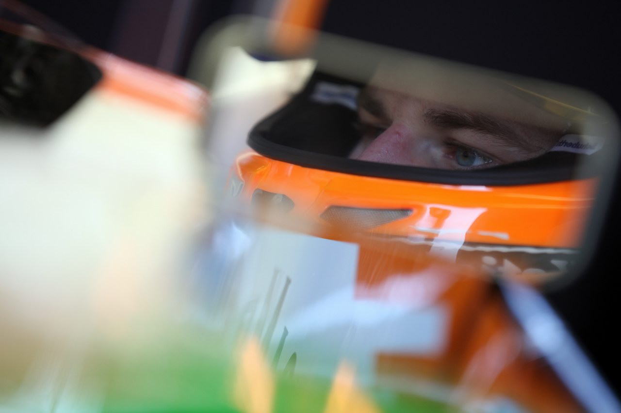 Barcelona Test Febbraio 2012, 21.02.2012 Barcelona, Spain,
Nico Hulkenberg (GER), Sahara Force India Formula One Team - Formula 1 Testing, day 1 - Formula 1 World Championship - www.xpb.cc, EMail: info@xpb.cc - copy of publication required for printed pictures. Every used picture is fee-liable © Copyright: Batchelor/ xpb.cc