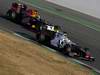 Barcelona Test Febbraio 2012, 21.02.2012, Barcelona, Spain,
Sergio Perez (MEX), Sauber F1 Team e Sebastian Vettel (GER), Red Bull Racing   - Formula 1 Testing, day 1 - Formula 1 World Championship 