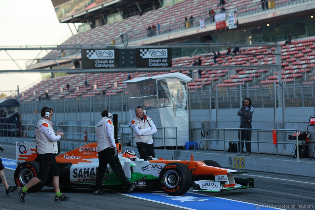 Barcelona Test Febbraio 2012, 22.02.2012, Barcelona, Spain,
Nico Hulkenberg (GER), Sahara Force India Formula One Team - Formula 1 Testing, day 2 - Formula 1 World Championship 