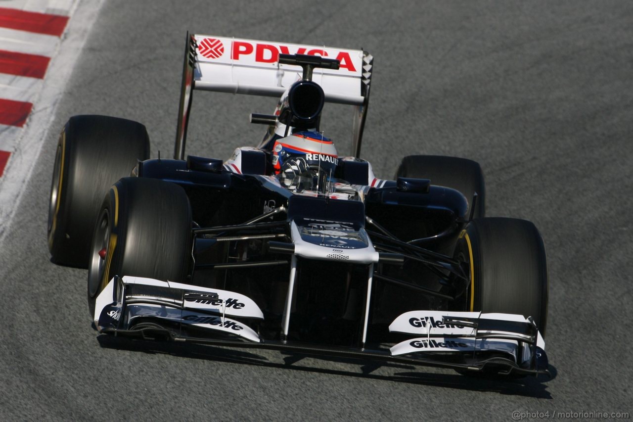 Barcelona Test Febbraio 2012, 22.02.2012 Barcelona, Spain,
Valtteri Bottas (FIN), Williams F1 Team   - Formula 1 Testing, day 2 - Formula 1 World Championship 