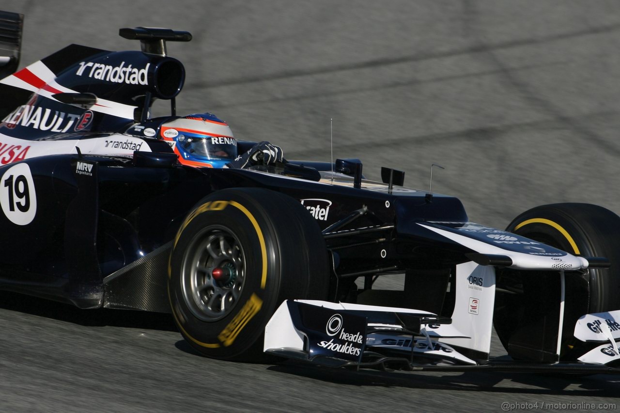 Barcelona Test Febbraio 2012, 22.02.2012, Barcelona, Spain,
Valtteri Bottas (FIN), Williams F1 Team   - Formula 1 Testing, day 2 - Formula 1 World Championship 