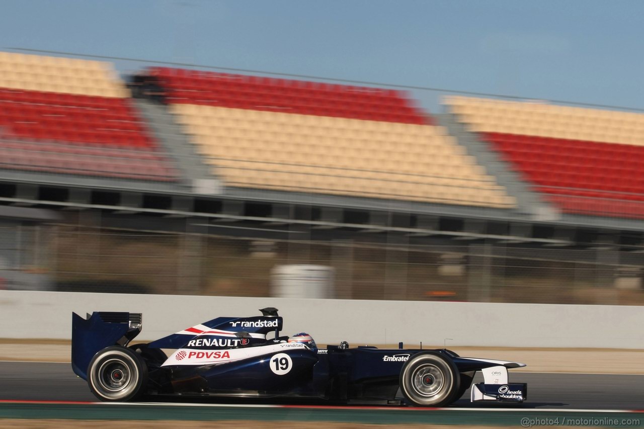 Barcelona Test Febbraio 2012, 22.02.2012, Barcelona, Spain,
Valtteri Bottas (FIN), Williams F1 Team   - Formula 1 Testing, day 2 - Formula 1 World Championship 