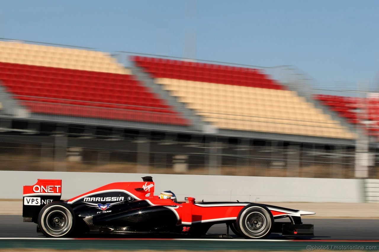 Barcelona Test Febbraio 2012, 22.02.2012, Barcelona, Spain,
Charles Pic (FRA), Marussia F1 Team   - Formula 1 Testing, day 2 - Formula 1 World Championship 