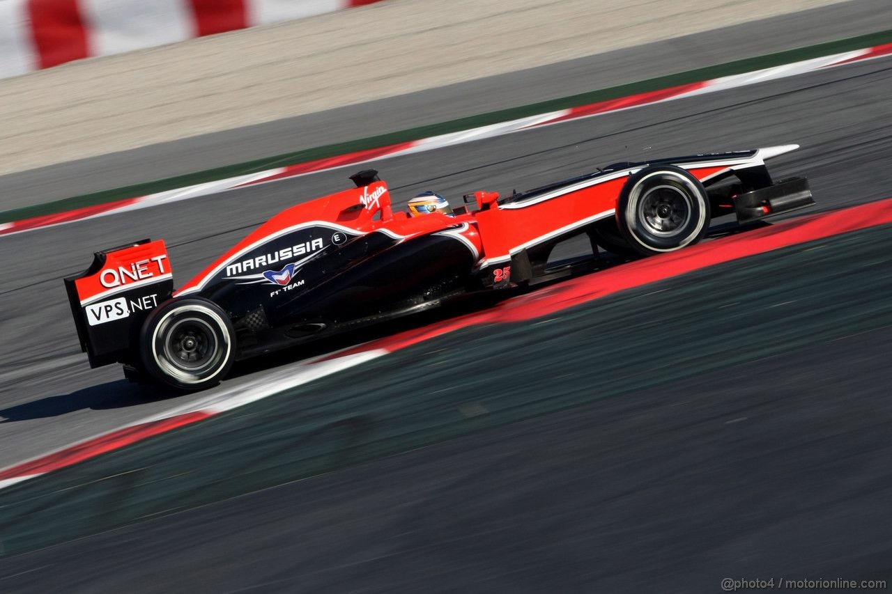 Barcelona Test Febbraio 2012, 22.02.2012, Barcelona, Spain,
Charles Pic (FRA), Marussia F1 Team   - Formula 1 Testing, day 2 - Formula 1 World Championship 