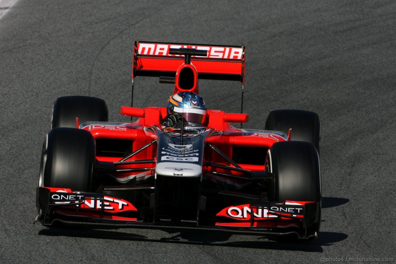 Barcelona Test Febbraio 2012, 22.02.2012, Barcelona, Spain,
Charles Pic (FRA), Marussia F1 Team   - Formula 1 Testing, day 2 - Formula 1 World Championship 