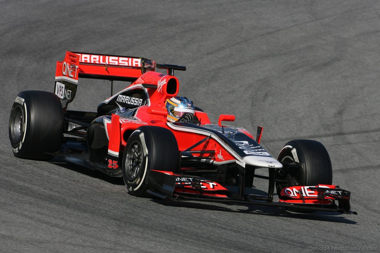 Barcelona Test Febbraio 2012, 22.02.2012, Barcelona, Spain,
Charles Pic (FRA), Marussia F1 Team   - Formula 1 Testing, day 2 - Formula 1 World Championship 