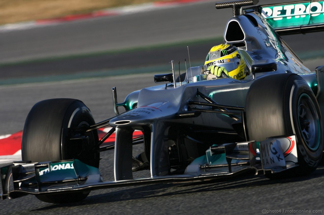 Barcelona Test Febbraio 2012, 22.02.2012, Barcelona, Spain,
Nico Rosberg (GER), Mercedes GP   - Formula 1 Testing, day 2 - Formula 1 World Championship 