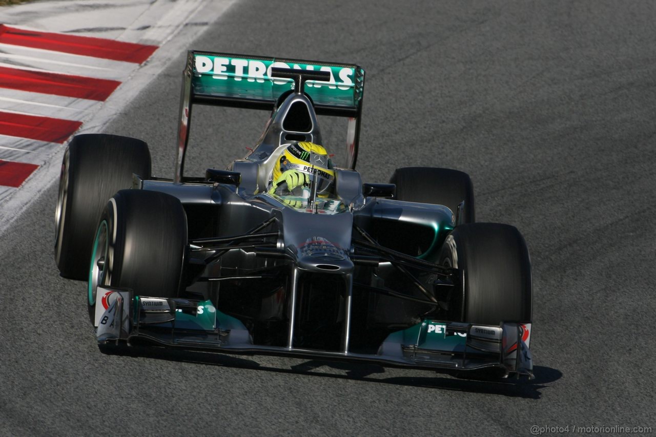 Barcelona Test Febbraio 2012, 22.02.2012, Barcelona, Spain,
Nico Rosberg (GER), Mercedes GP   - Formula 1 Testing, day 2 - Formula 1 World Championship 