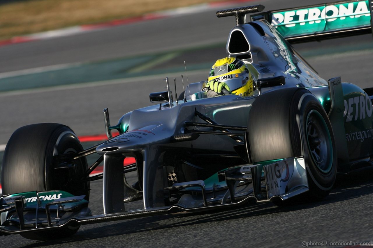 Barcelona Test Febbraio 2012, 22.02.2012, Barcelona, Spain,
Nico Rosberg (GER), Mercedes GP   - Formula 1 Testing, day 2 - Formula 1 World Championship 
