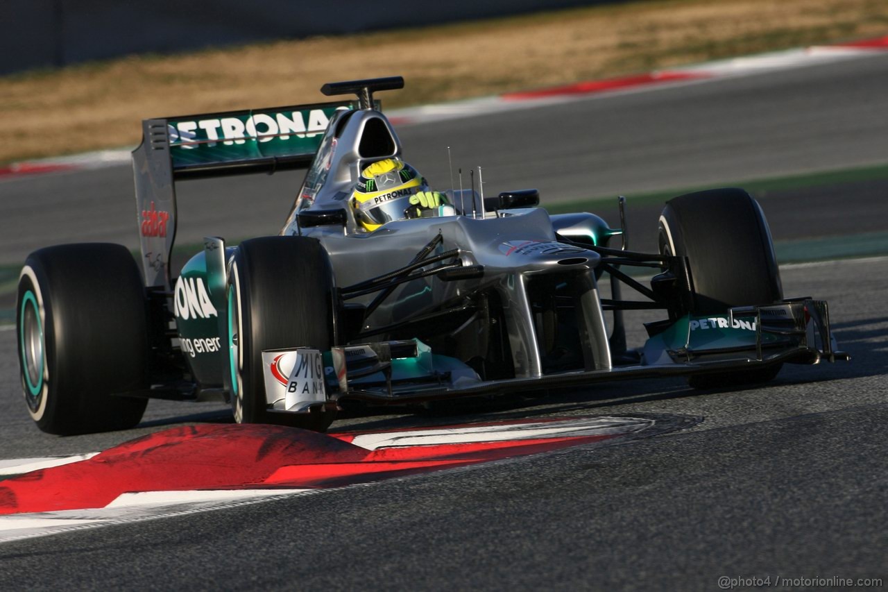 Barcelona Test Febbraio 2012, 22.02.2012, Barcelona, Spain,
Nico Rosberg (GER), Mercedes GP   - Formula 1 Testing, day 2 - Formula 1 World Championship