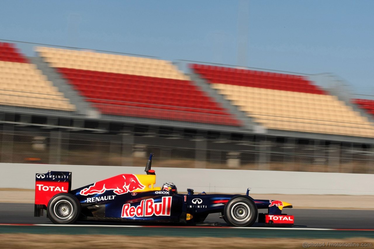 Barcelona Test Febbraio 2012, 22.02.2012, Barcelona, Spain,
Sebastian Vettel (GER), Red Bull Racing   - Formula 1 Testing, day 2 - Formula 1 World Championship 