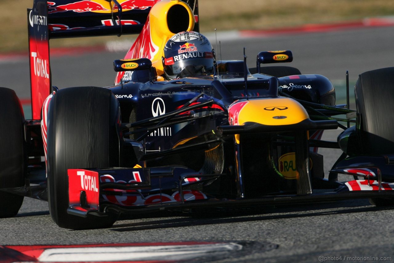Barcelona Test Febbraio 2012, 22.02.2012, Barcelona, Spain,
Sebastian Vettel (GER), Red Bull Racing   - Formula 1 Testing, day 2 - Formula 1 World Championship 