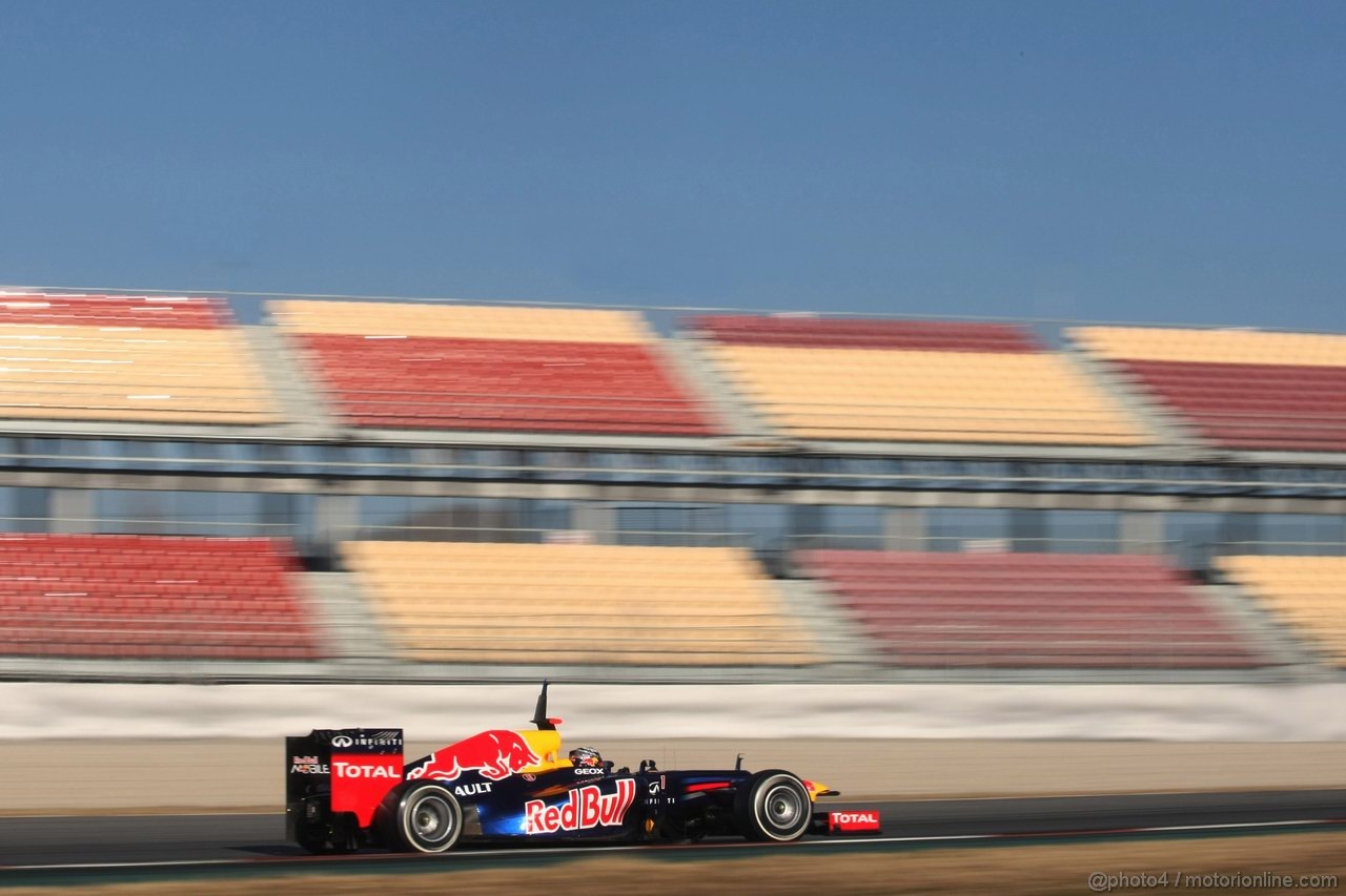 Barcelona Test Febbraio 2012, 22.02.2012, Barcelona, Spain,
Sebastian Vettel (GER), Red Bull Racing   - Formula 1 Testing, day 2 - Formula 1 World Championship 
