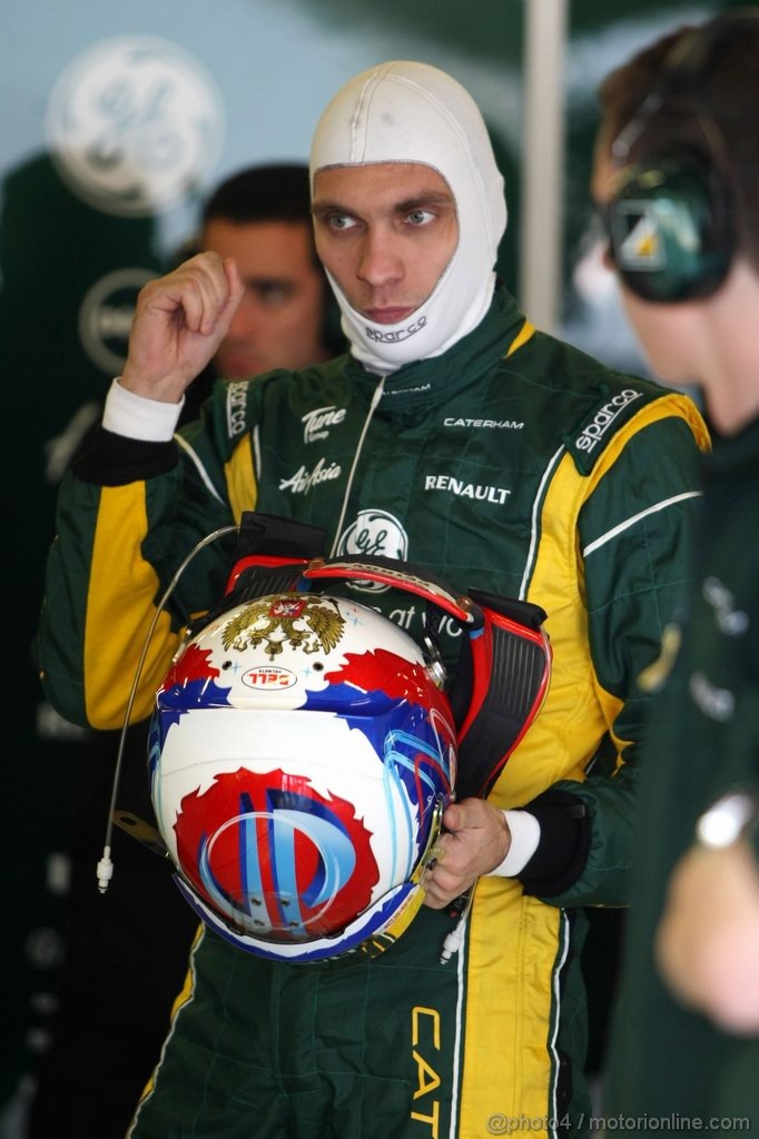 Barcelona Test Febbraio 2012, 22.02.2012 Barcelona, Spain,
Vitaly Petrov (RUS), Caterham F1 Team   - Formula 1 Testing, day 2 - Formula 1 World Championship 