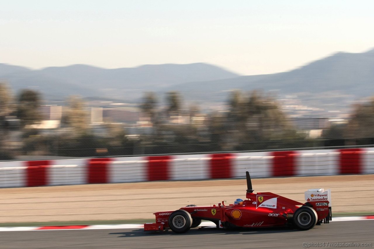 Barcelona Test Febbraio 2012, 22.02.2012, Barcelona, Spain,
Fernando Alonso (ESP), Ferrari   - Formula 1 Testing, day 2 - Formula 1 World Championship 