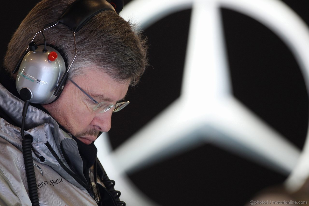 Barcelona Test Febbraio 2012, 22.02.2012 Barcelona, Spain,
Ross Brawn (GBR) Team Principal, Mercedes GP Petronas - Formula 1 Testing, day 2 - Formula 1 World Championship 
