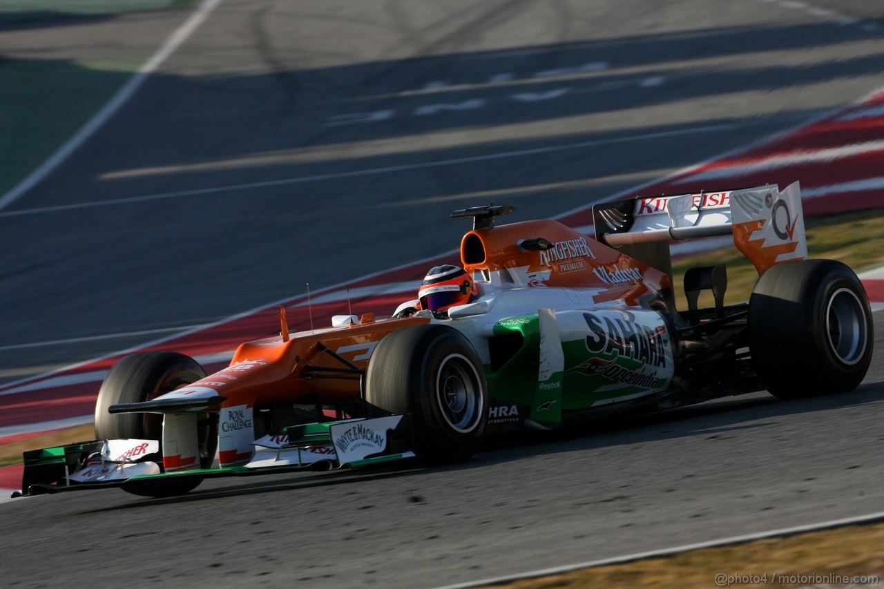 Barcelona Test Febbraio 2012, 22.02.2012, Barcelona, Spain,
Nico Hulkenberg (GER), Sahara Force India Formula One Team   - Formula 1 Testing, day 2 - Formula 1 World Championship 