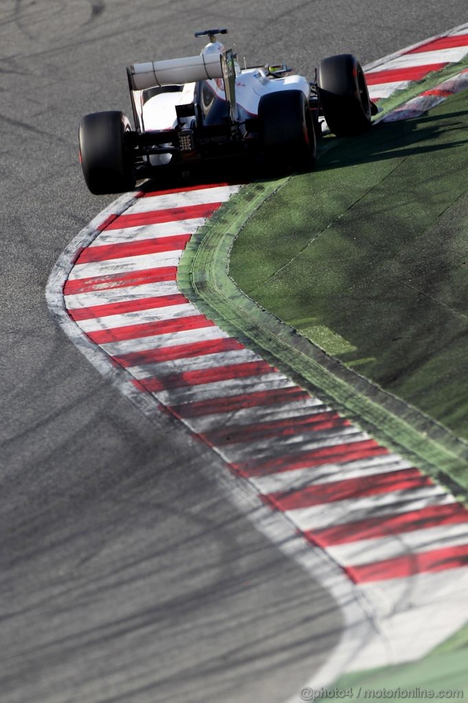 Barcelona Test Febbraio 2012, 22.02.2012, Barcelona, Spain,
Sergio Perez (MEX), Sauber F1 Team   - Formula 1 Testing, day 2 - Formula 1 World Championship 