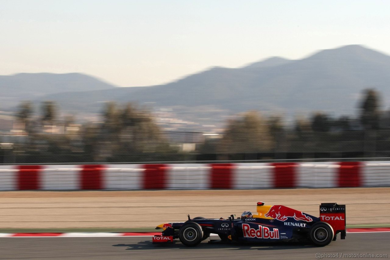 Barcelona Test Febbraio 2012, 22.02.2012, Barcelona, Spain,
Sebastian Vettel (GER), Red Bull Racing   - Formula 1 Testing, day 2 - Formula 1 World Championship 