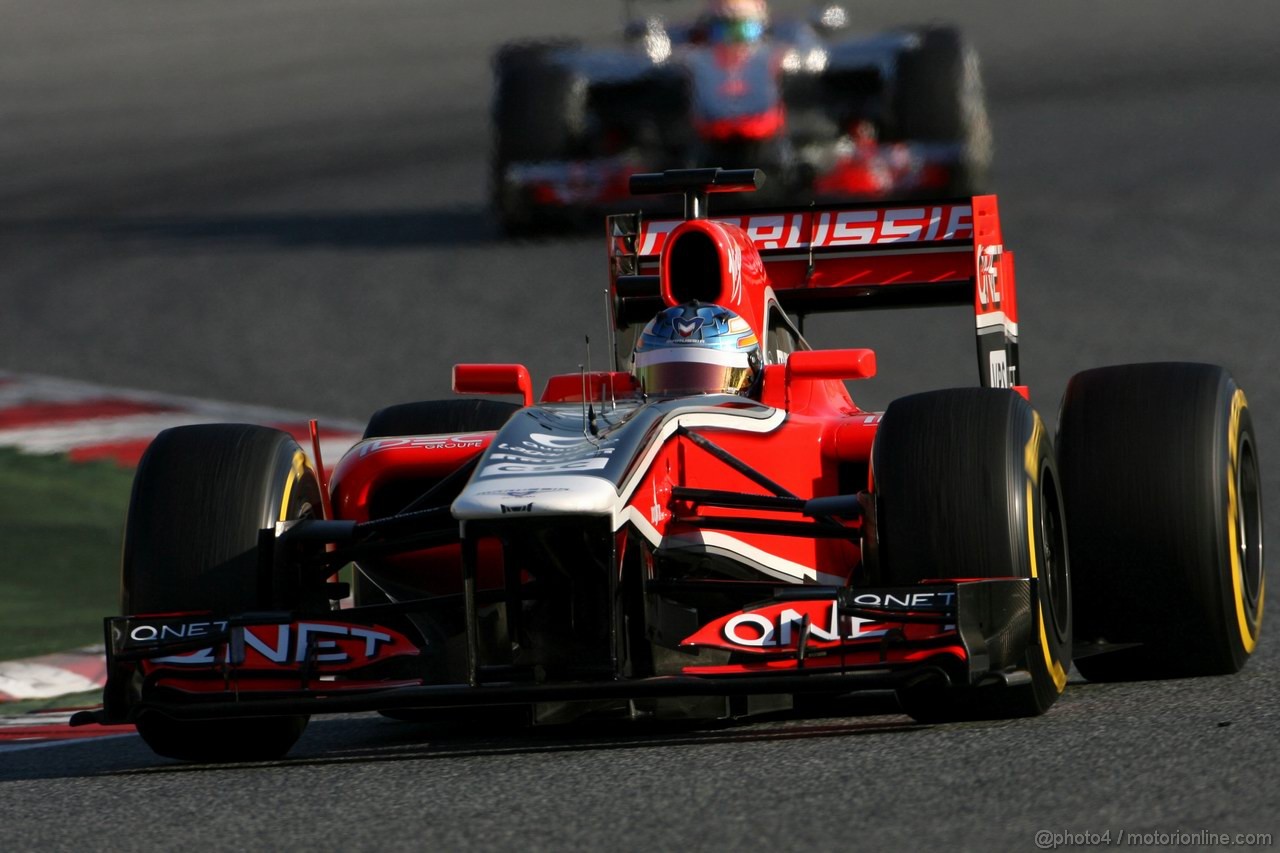 Barcelona Test Febbraio 2012, 22.02.2012, Barcelona, Spain,
Charles Pic (FRA), Marussia F1 Team    - Formula 1 Testing, day 2 - Formula 1 World Championship 