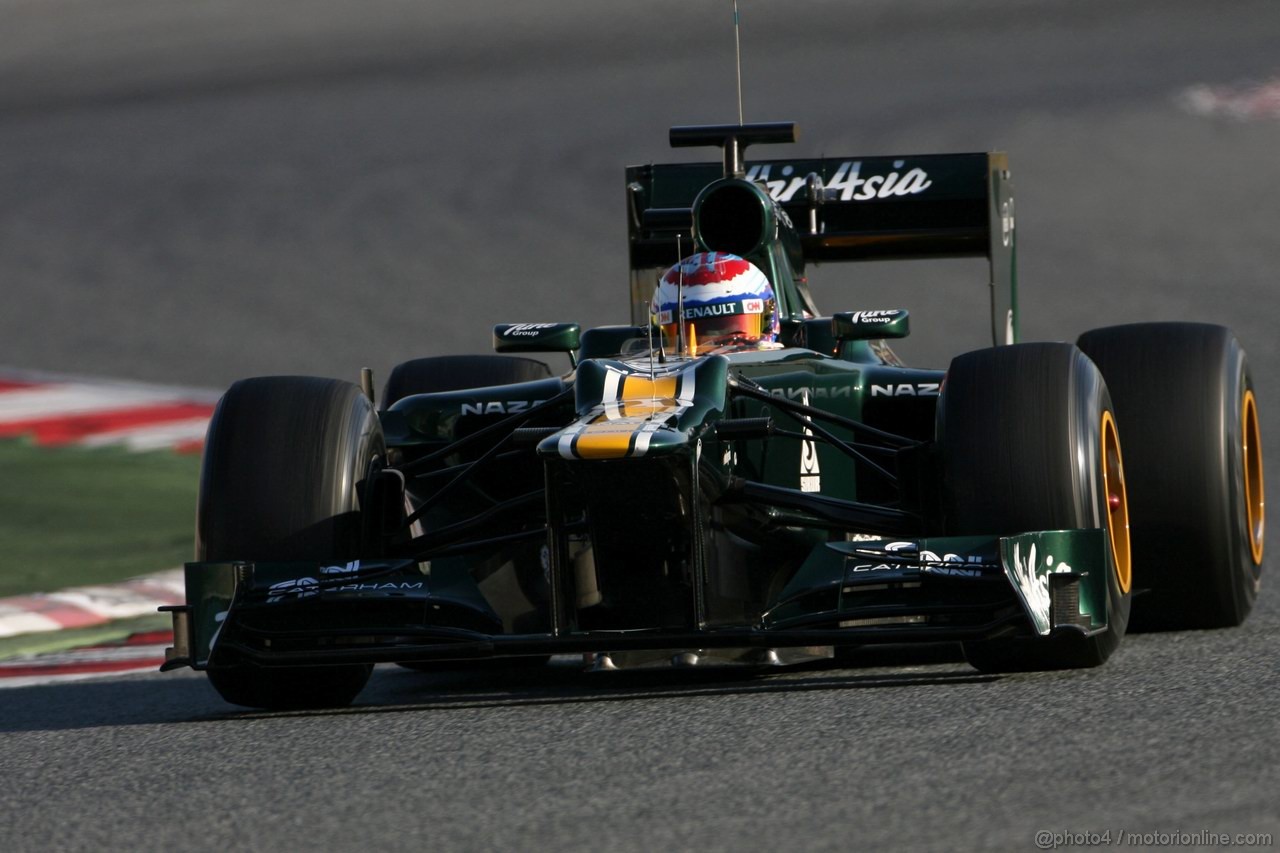 Barcelona Test Febbraio 2012, 22.02.2012, Barcelona, Spain,
Vitaly Petrov (RUS), Caterham F1 Team  - Formula 1 Testing, day 2 - Formula 1 World Championship 