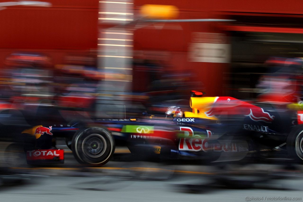 Barcelona Test Febbraio 2012, 22.02.2012, Barcelona, Spain,
Sebastian Vettel (GER), Red Bull Racing   - Formula 1 Testing, day 2 - Formula 1 World Championship 
